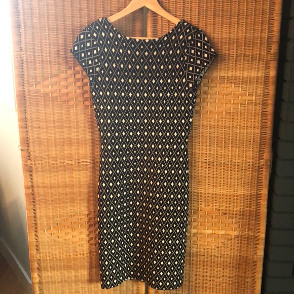 Simons black & white body con sweater dress - Picture 3 of 3